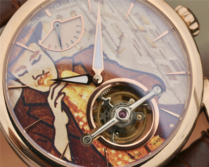 造陀飛輪錶的復刻手錶廠家 JB廠帕瑪強尼陀飛輪手錶 PFS251 玫瑰金男錶￥5880-高仿錶