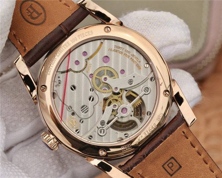 造陀飛輪錶的復刻手錶廠家 JB廠帕瑪強尼陀飛輪手錶 PFS251 玫瑰金男錶￥5880-高仿錶