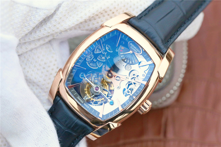 帕瑪強尼香港高仿鏤空手錶 BM帕瑪強尼TOURBILLON繫列PF601254.01 陀飛輪￥8800-高仿錶