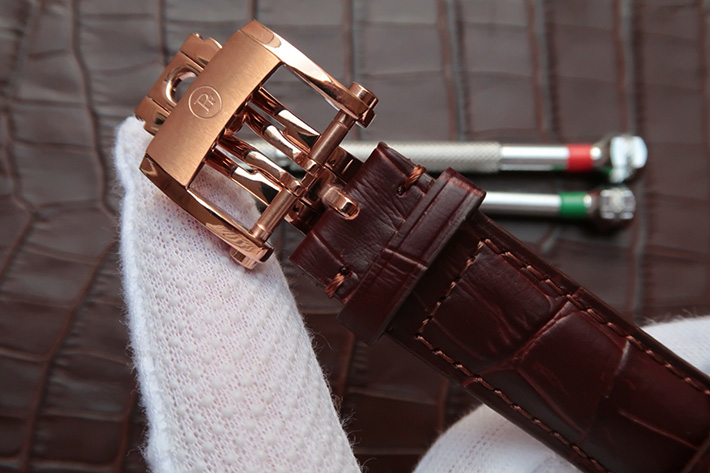 帕瑪強尼(Parmigiani Fleurier)KalpaGraphe繫列PFC128-1000100 HA1441 18K玫瑰金 男士自動機械錶手錶￥3880-高仿錶