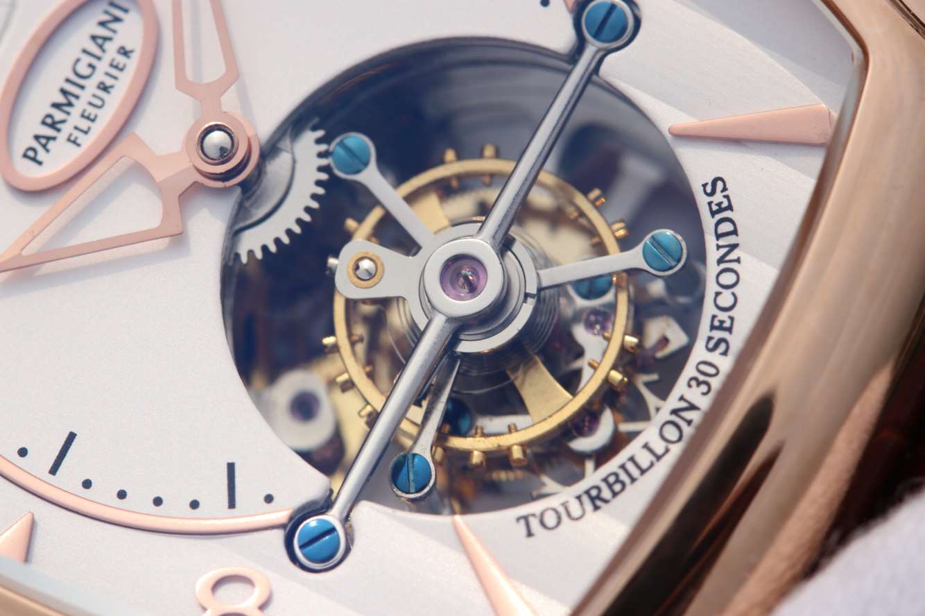 帕瑪強尼復刻手錶錶 玫瑰金 真陀飛輪 BM廠帕瑪強尼TOURBILLON繫列PF011254.01￥8800-高仿錶