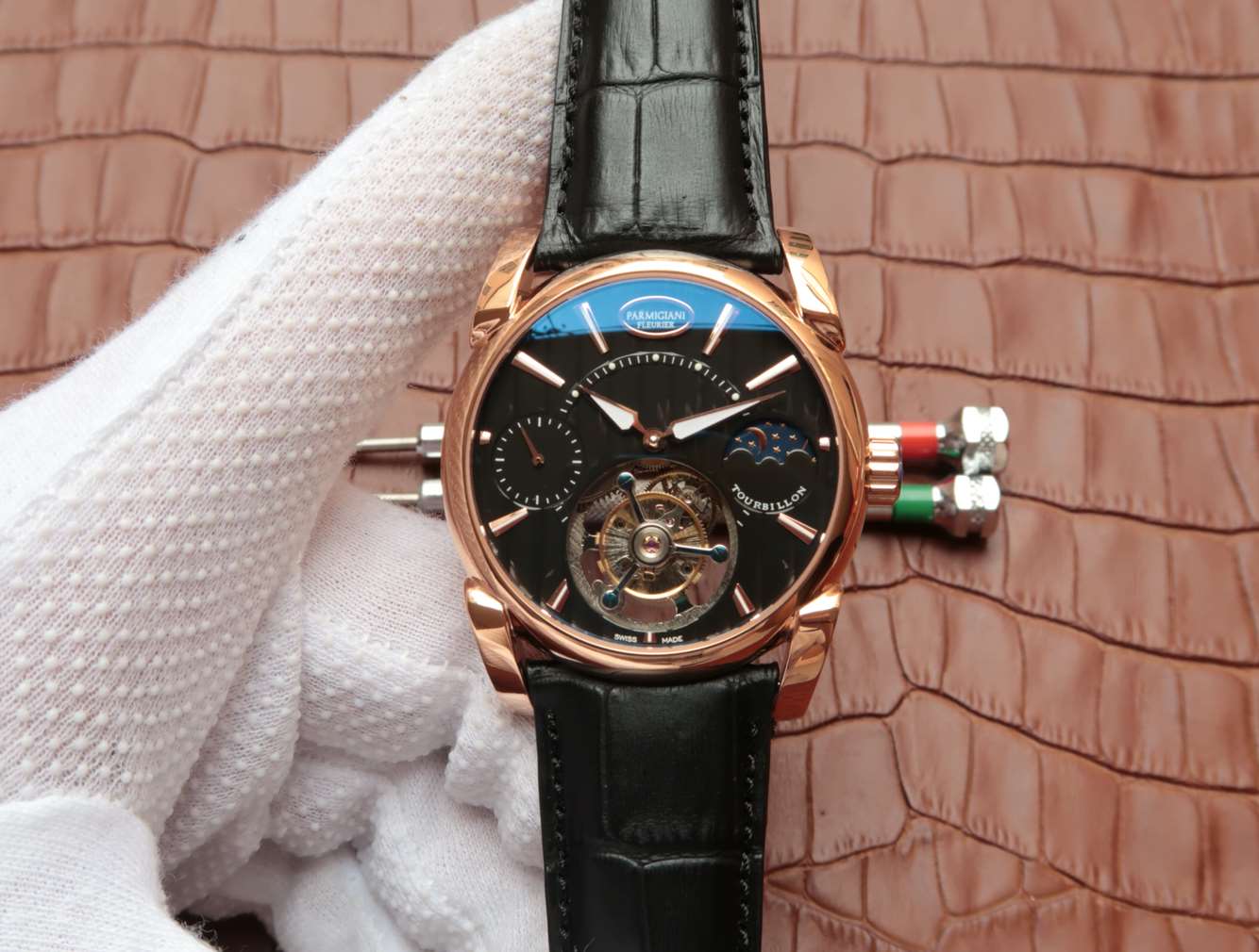 帕瑪強尼仿手錶 BM廠帕瑪強尼真陀飛輪￥6880-高仿錶