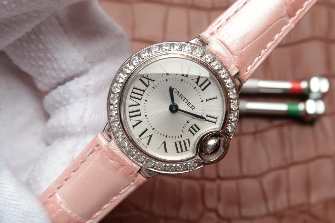 卡地亞藍氣球精仿手錶跟正品 3A卡地亞藍氣球WE900351￥2880-高仿錶