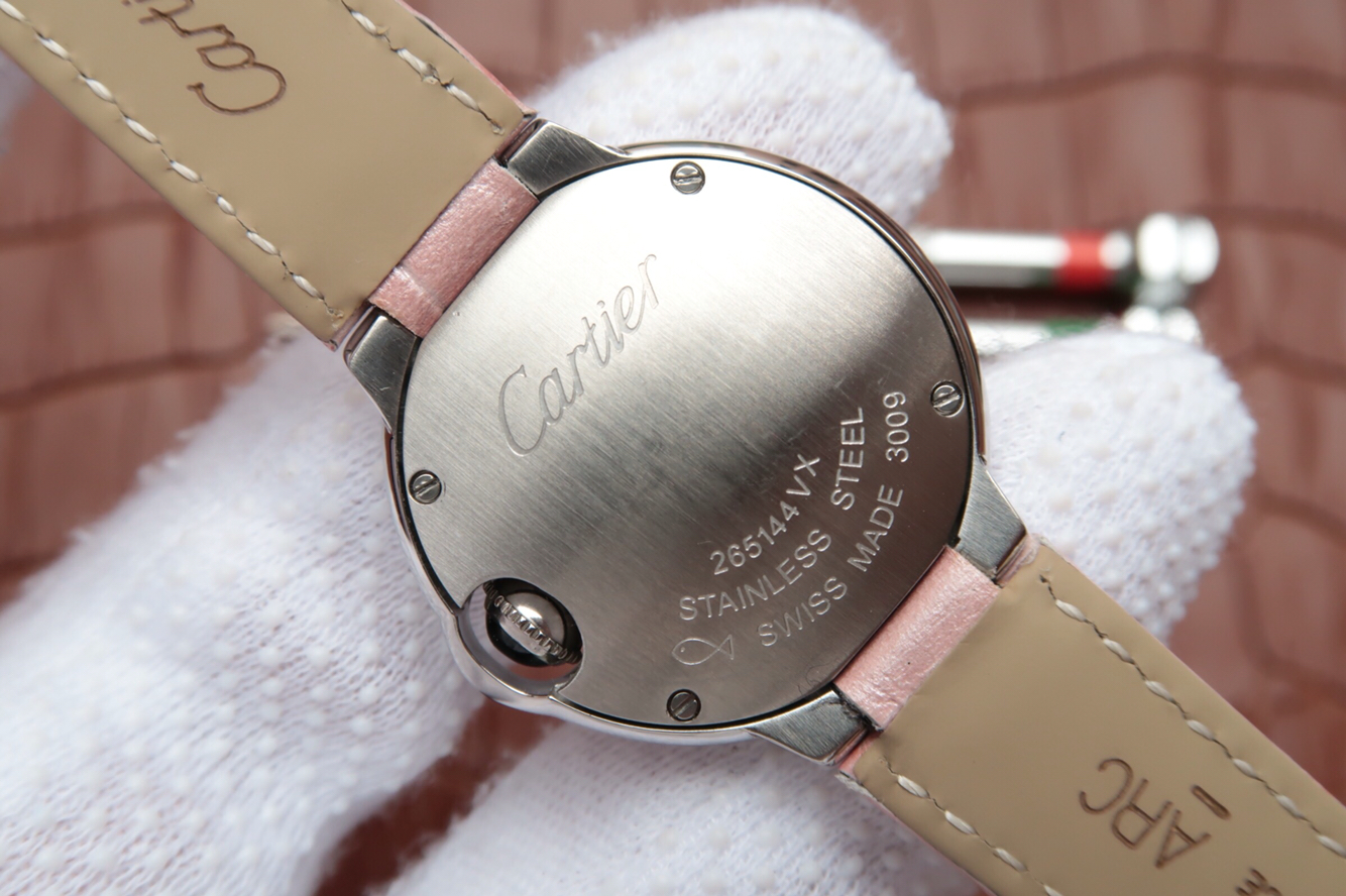 卡地亞藍氣球精仿手錶跟正品 3A卡地亞藍氣球WE900351￥2880-高仿錶