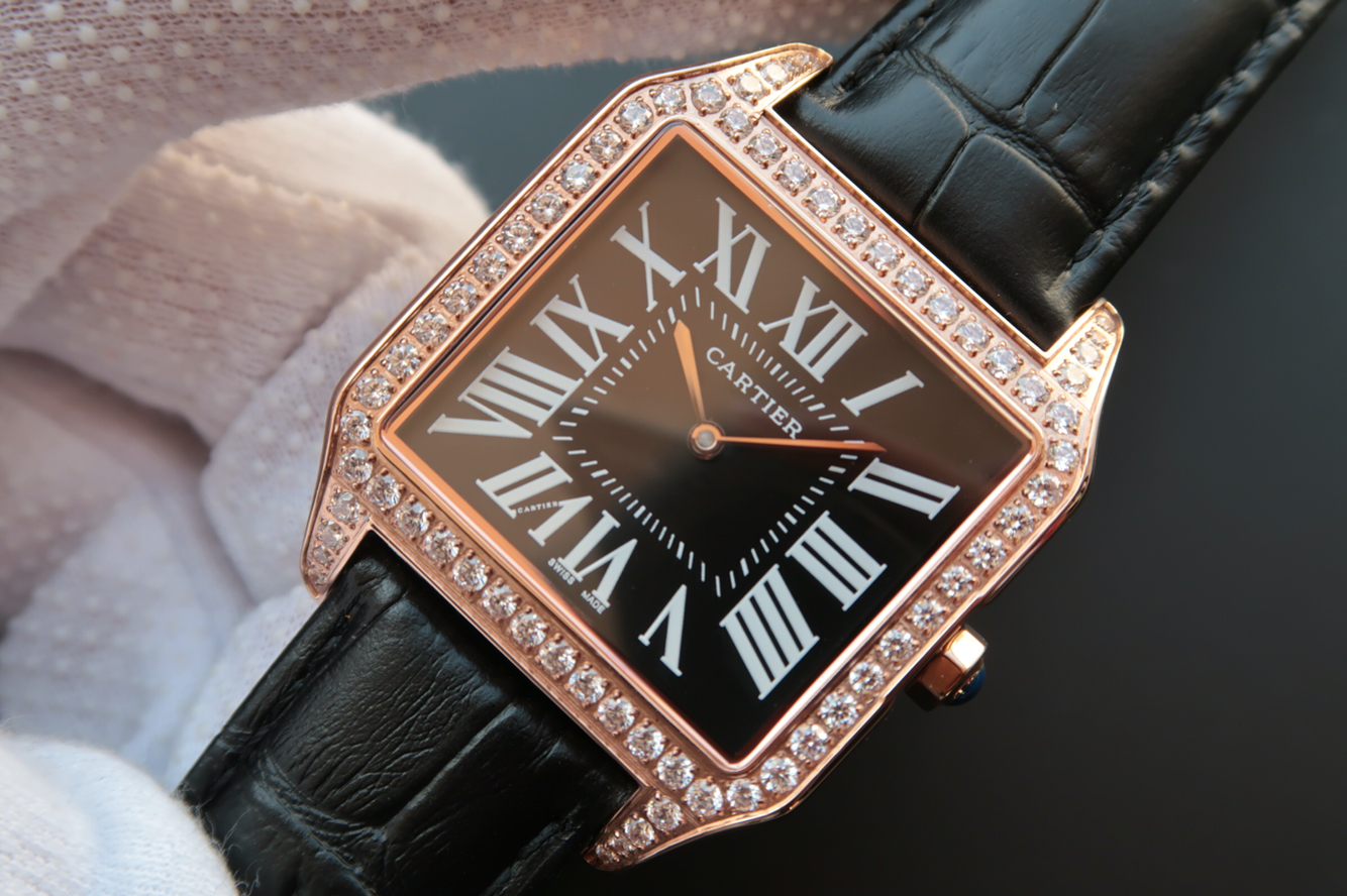 仿卡地亞山度士 V6卡地亞桑托斯（山度士）繫列WH100751中性￥3180-高仿錶