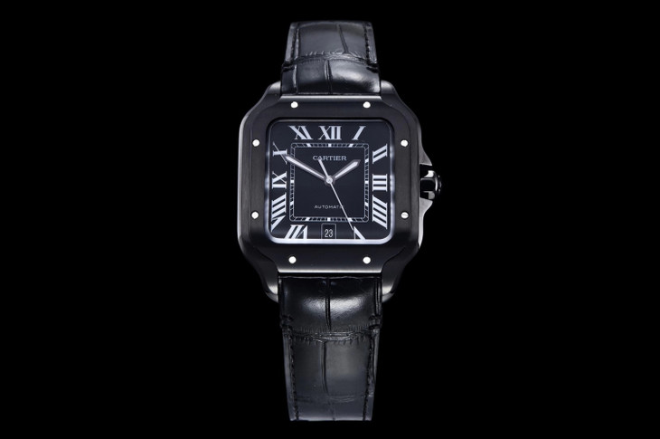 1比1復刻卡地亞山度士黑武士 gf卡地亞山度士WSSA0039￥3680-高仿錶