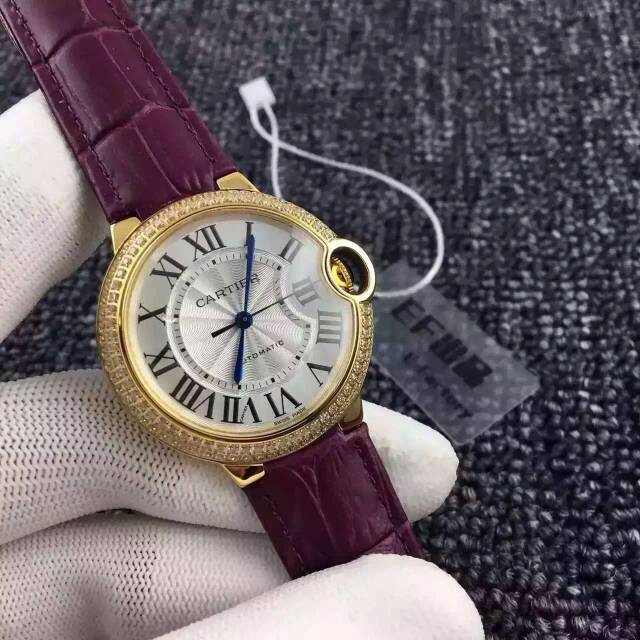 卡地亞Cartier 藍氣球繫列W6900356 18K金 全自動機械女士手錶￥2880-高仿錶