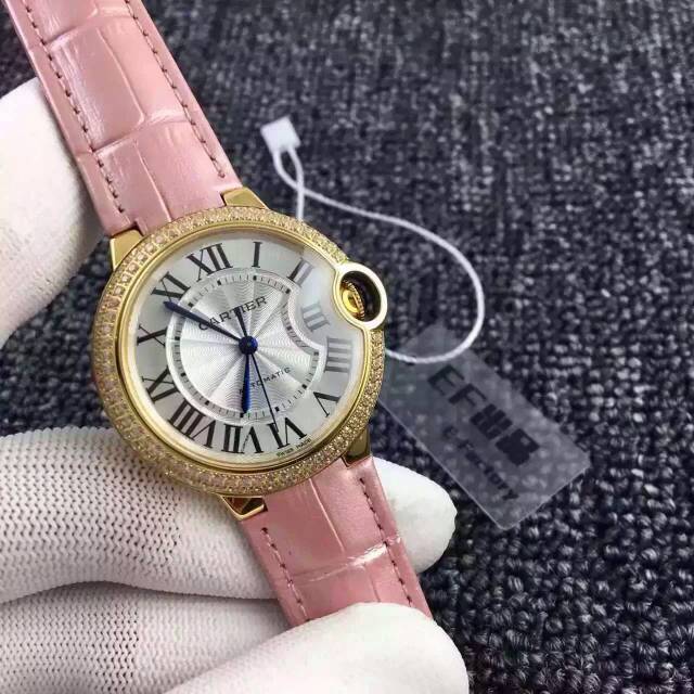 卡地亞Cartier 藍氣球繫列W6900356 18K金 全自動機械女士手錶￥2880-高仿錶