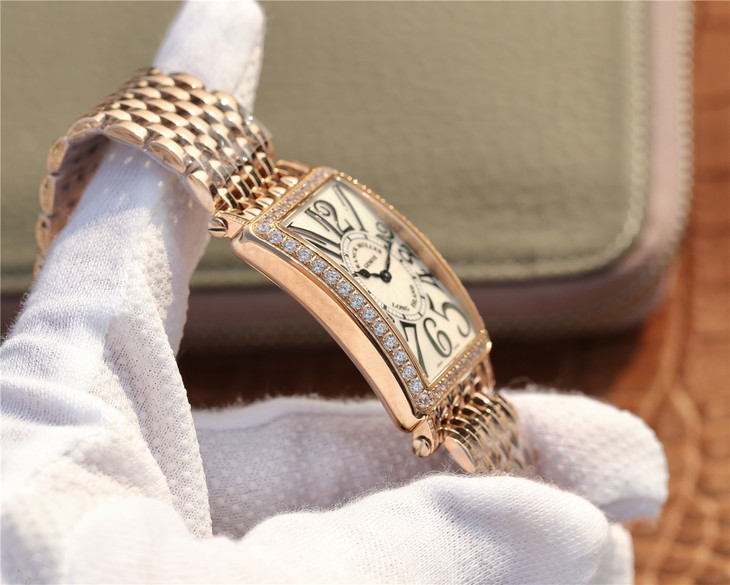 法蘭克穆勒復刻手錶對比 ABF廠法蘭克穆勒LONG ISLAND 952 鋼帶版￥2880-高仿錶