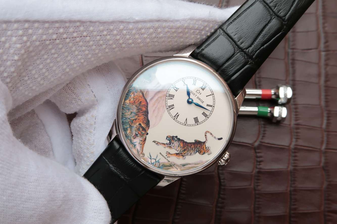 復刻手錶雅克德羅手錶 TW廠復刻手錶雅克藝術工坊繫列J005033222猛虎下山￥3180-高仿錶