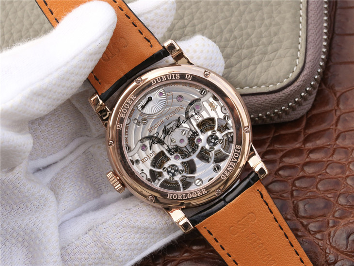 復刻手錶羅傑杜彼雙陀飛輪 RDDBHO0563 玫瑰金 JB廠手錶￥31800-高仿錶