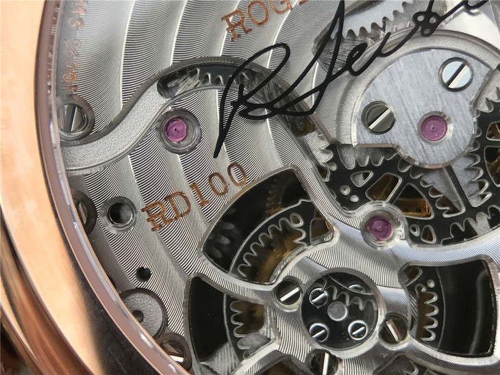 復刻手錶羅傑杜彼雙陀飛輪 RDDBHO0563 玫瑰金 JB廠手錶￥31800-高仿錶