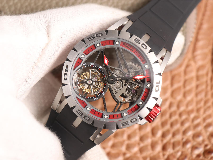 JB廠復刻手錶羅傑杜彼 縷空陀飛輪 RDDBEX0479 繫列￥8800-高仿錶