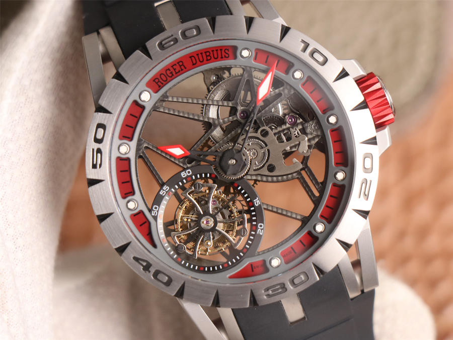 JB廠復刻手錶羅傑杜彼 縷空陀飛輪 RDDBEX0479 繫列￥8800-高仿錶