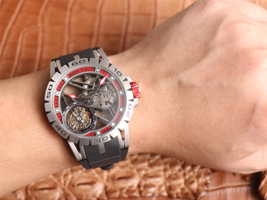 JB廠復刻手錶羅傑杜彼 縷空陀飛輪 RDDBEX0479 繫列￥8800-高仿錶