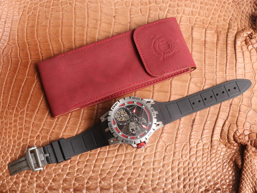 JB廠復刻手錶羅傑杜彼 縷空陀飛輪 RDDBEX0479 繫列￥8800-高仿錶