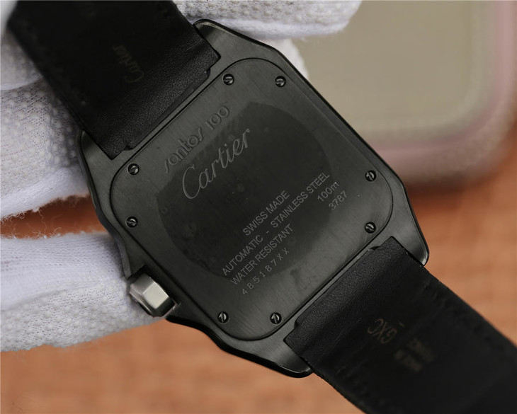 1比1高仿卡地亞山度士 RB卡地亞山度士黑騎士W2020010￥3180-高仿錶