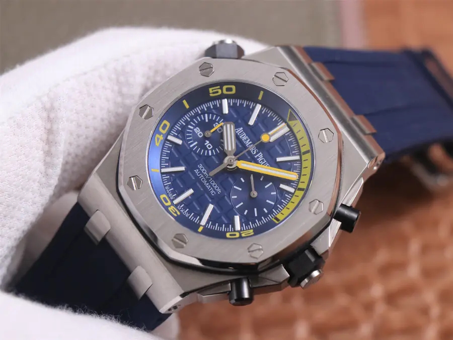 一比一高仿愛彼手錶價格圖片 tw廠愛彼皇家橡樹離岸型26703ST.OO.A027CA.01 藍莓￥3980-高仿錶