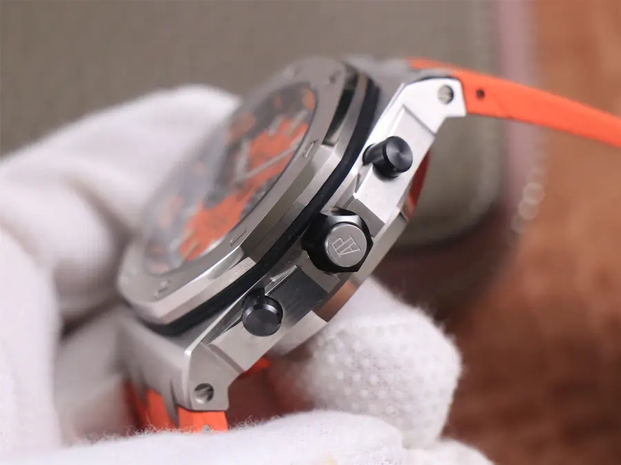 愛彼皇家橡樹一比一高仿錶 tw廠愛彼皇家橡樹離岸型26703ST.OO.A070CA.0 橙色￥3980-高仿錶