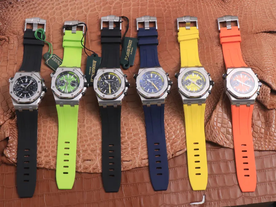 愛彼皇家橡樹一比一高仿錶 tw廠愛彼皇家橡樹離岸型26703ST.OO.A070CA.0 橙色￥3980-高仿錶