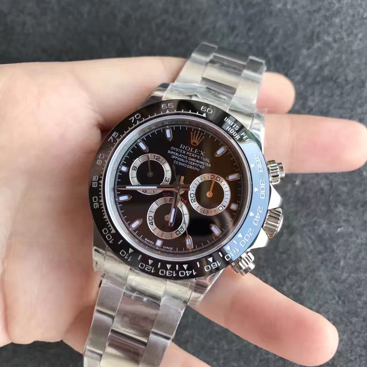 n廠勞力士迪通拿v6s版116500LN-78590款式：4130自動機械機芯,40毫米直徑，男士-高仿錶