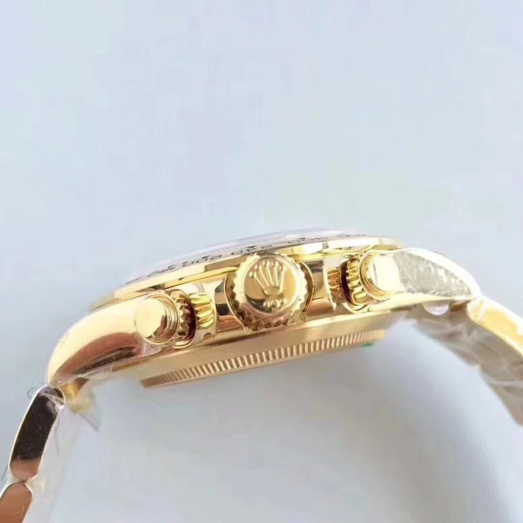 AR廠頂級勞力士迪通拿繫列116508金綠迪18k金機械計時男錶一比一復刻-高仿錶