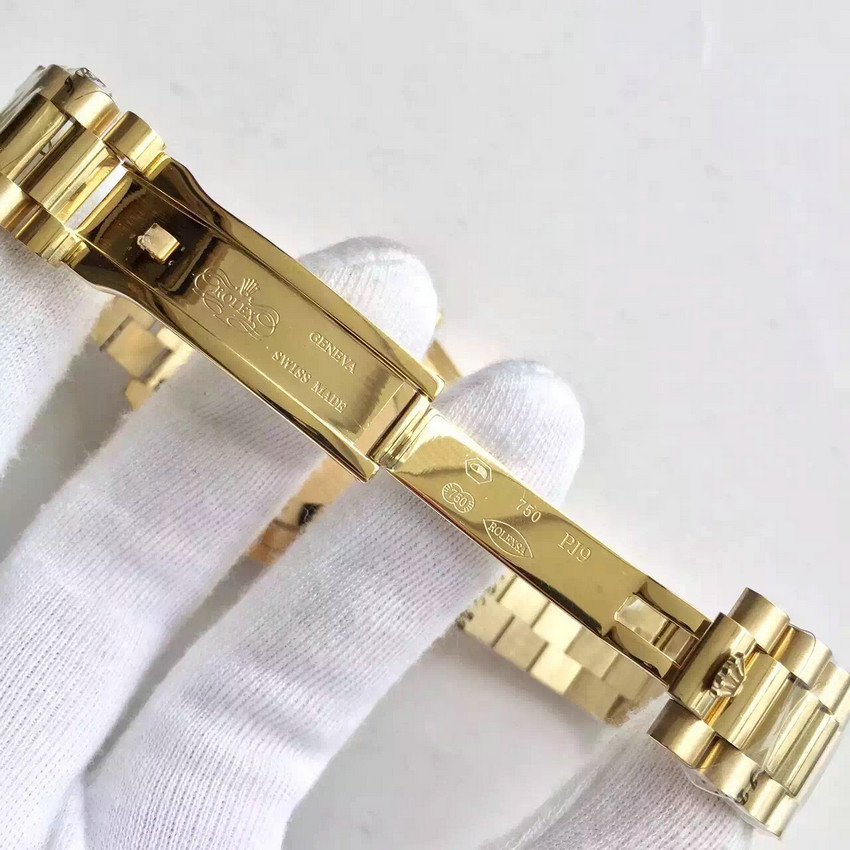 復刻一比一勞力士（Rolex）星期日歴型118238A-83208金錶全自動機械男錶-高仿錶