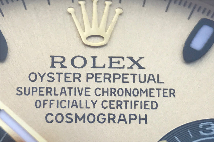 2017款勞力士迪通拿116518LN男士手錶18ct 黃金款 一比一復刻-高仿錶