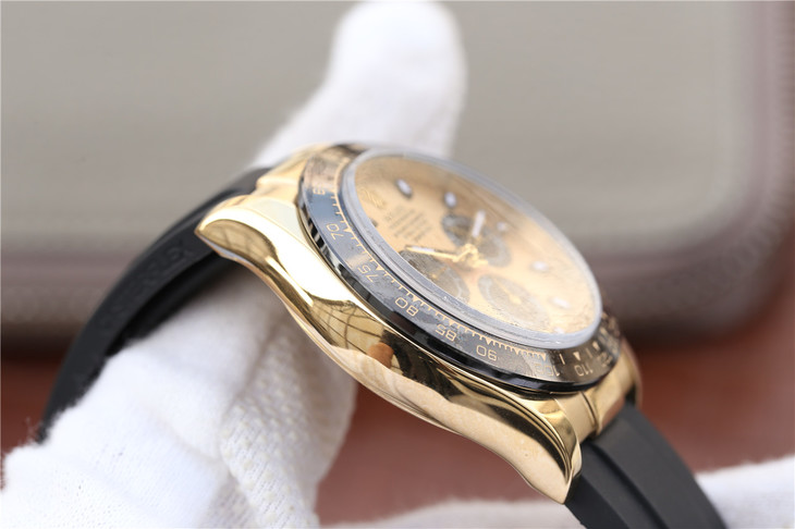 2017款勞力士迪通拿116518LN男士手錶18ct 黃金款 一比一復刻-高仿錶