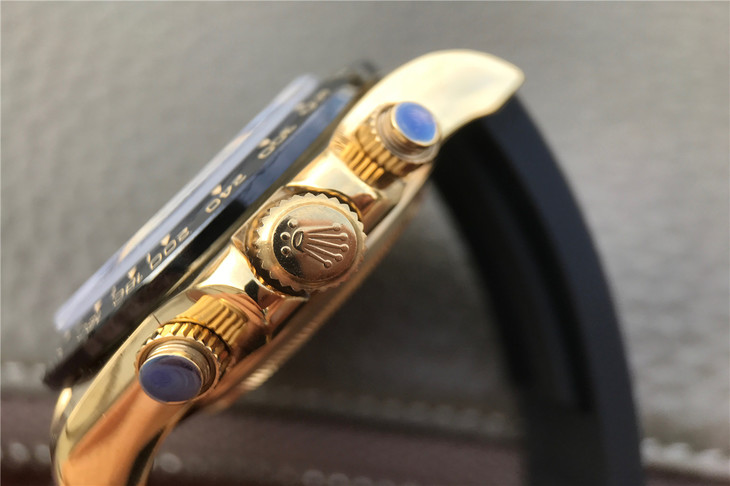 2017款勞力士迪通拿116518LN男士手錶18ct 黃金款 一比一復刻-高仿錶