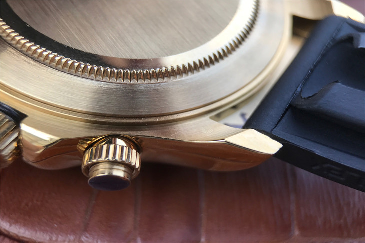 2017款勞力士迪通拿116518LN男士手錶18ct 黃金款 一比一復刻-高仿錶