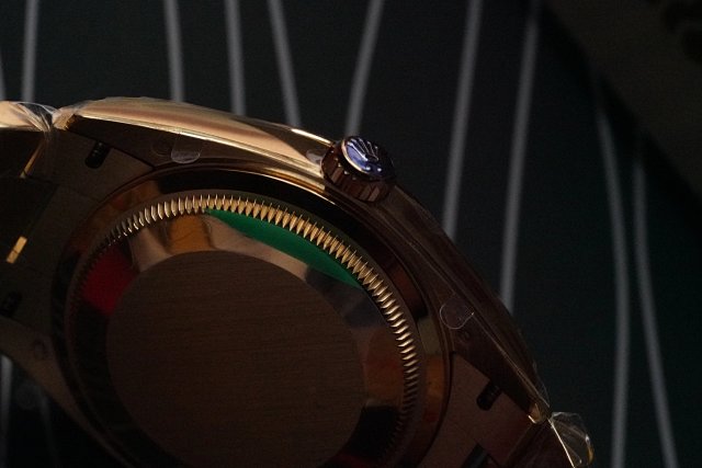 2021EW勞力士星期日誌型18k金綠面機械男士手錶 36毫米一比一復刻-高仿錶