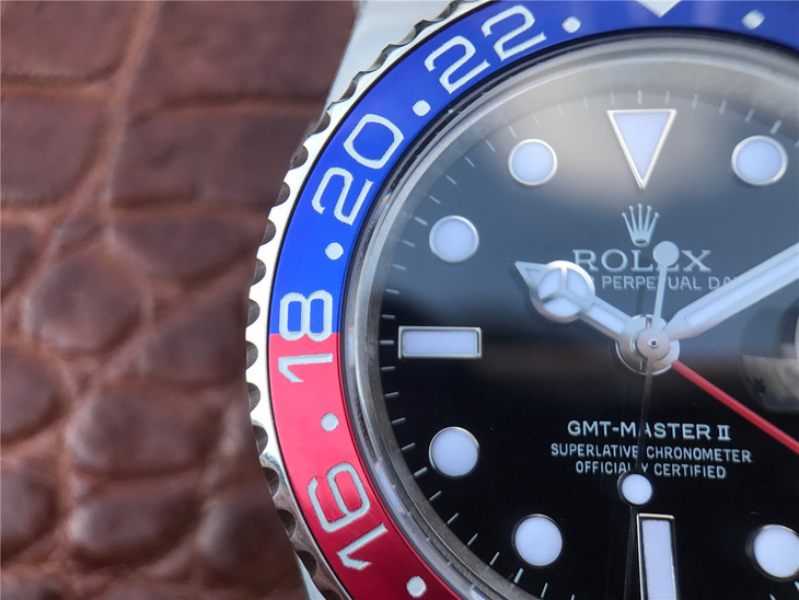 GM勞力士126710BLRO-0001可樂圈格林尼治二GMT Master ll男士機械手錶 -高仿錶