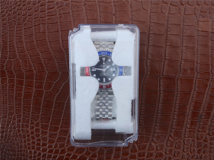 GM勞力士126710BLRO-0001可樂圈格林尼治二GMT Master ll男士機械手錶 -高仿錶