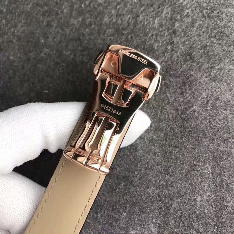 sss廠歐米茄蝶飛繫列431.53.41.21.02.001玫瑰金經典男士自動機械手錶-高仿錶