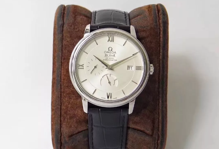 ZF廠歐米茄蝶飛系列424.13.40.21.02.001動能顯示經典白盤皮帶手表-高仿錶