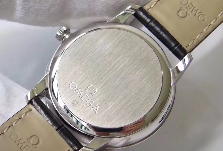 ZF廠歐米茄蝶飛系列424.13.40.21.02.001動能顯示經典白盤皮帶手表-高仿錶