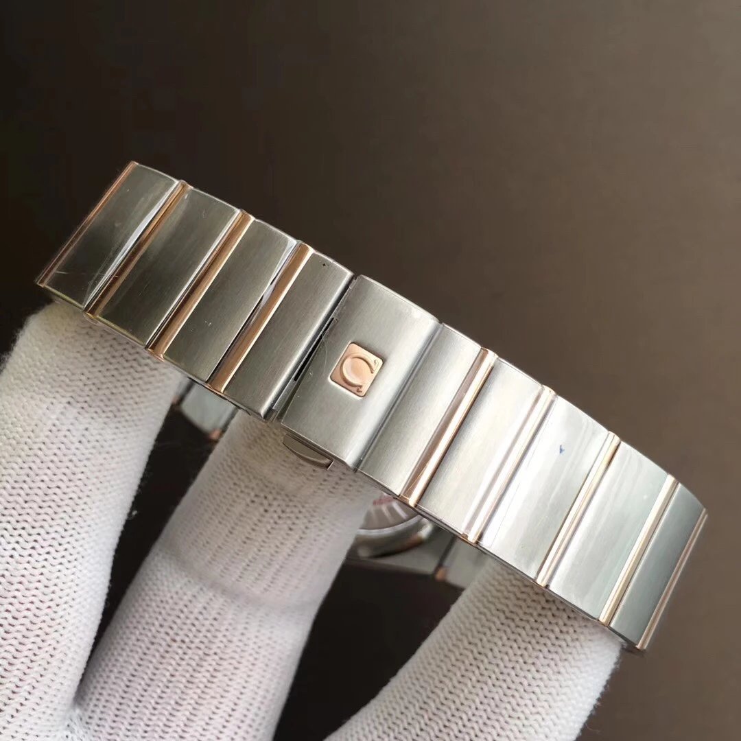 VS歐米茄星座系列123.20.38.21.06.002棕色玫瑰金38毫米男士機械表-高仿錶