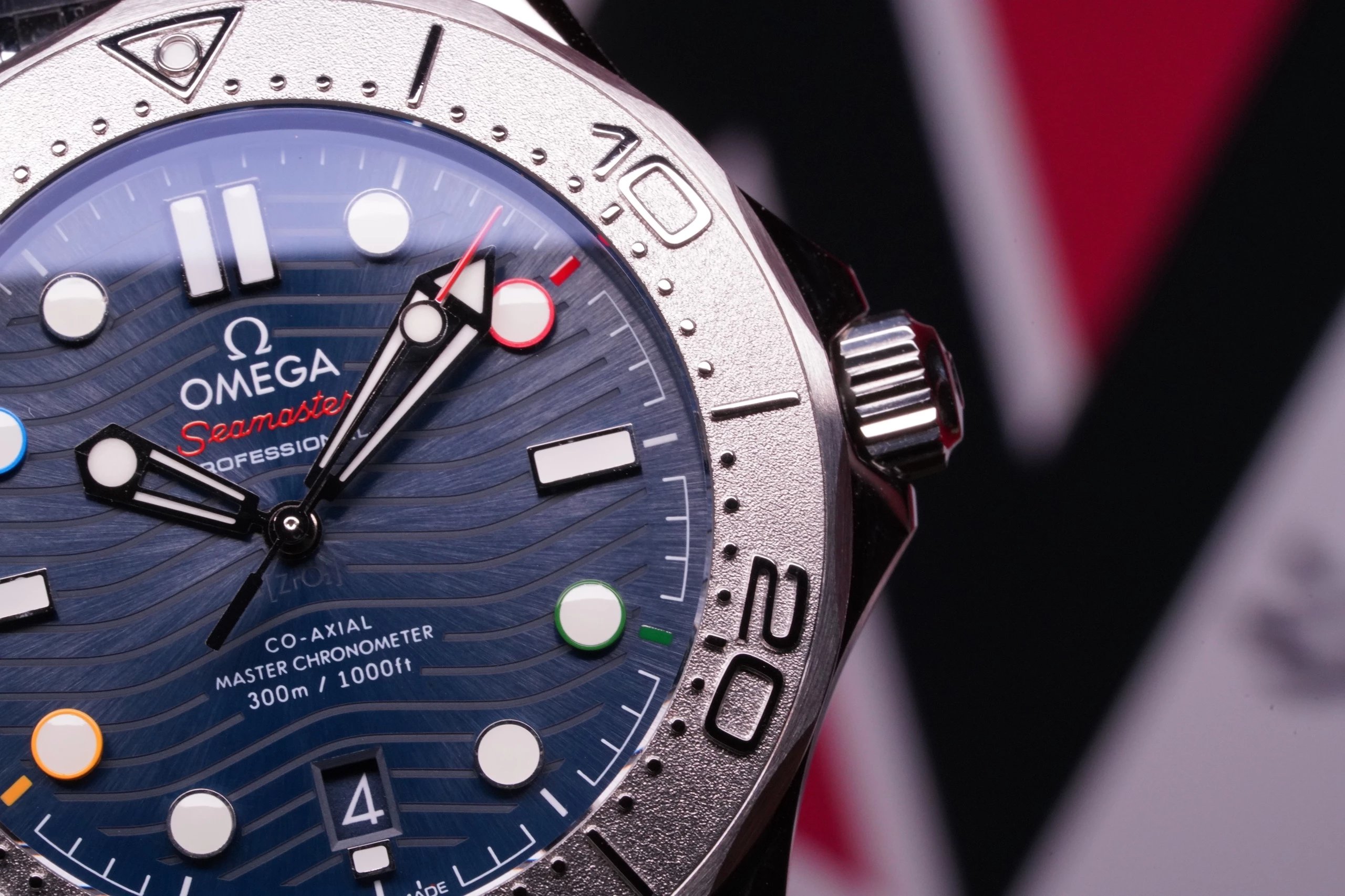 OR歐米茄海馬300系列522.30.42.20.03.001特別版藍盤鋼帶機械男表-高仿錶