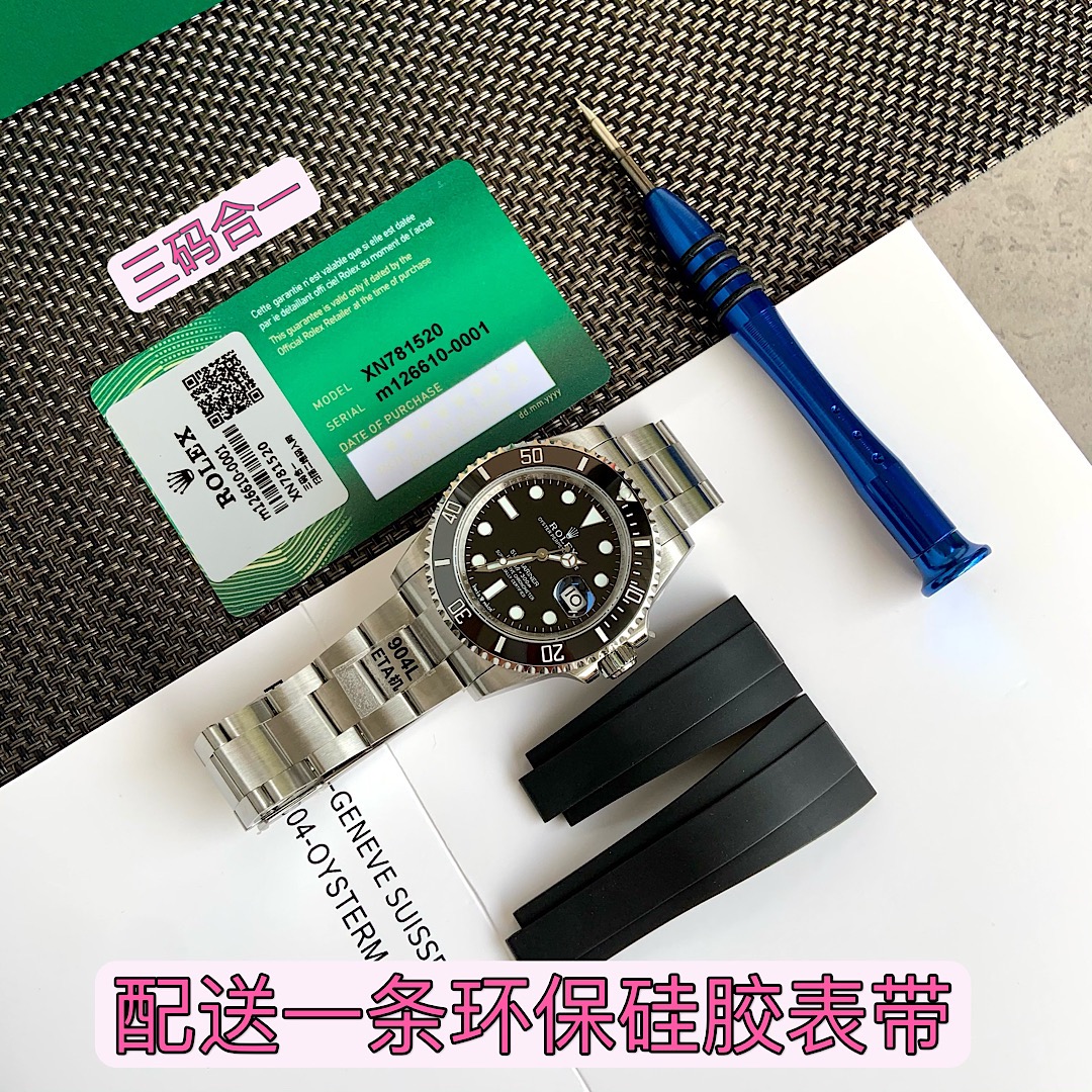 勞力士新款三代黑水鬼復刻錶天花闆級別進口陶瓷C圈-高仿錶