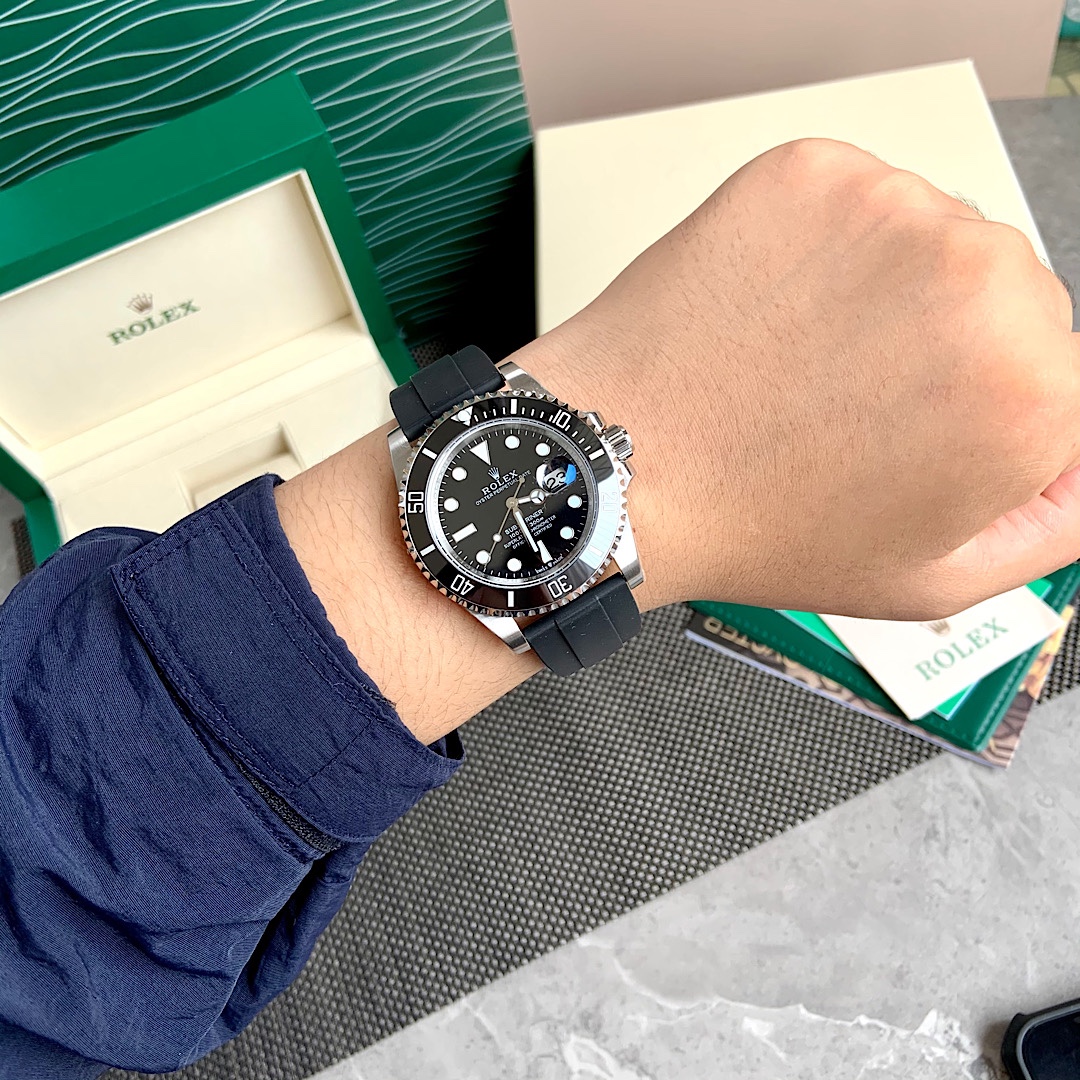 勞力士新款三代黑水鬼復刻錶天花闆級別進口陶瓷C圈-高仿錶