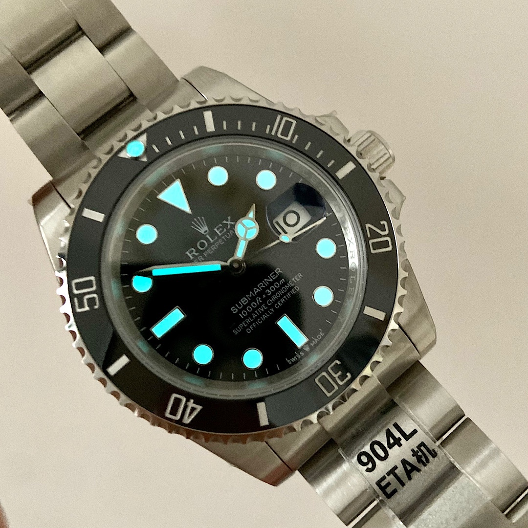 勞力士新款三代黑水鬼復刻錶天花闆級別進口陶瓷C圈-高仿錶