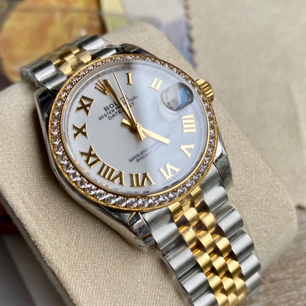 勞力士女款式蠔恆動日誌型一比一高仿腕錶-高仿錶