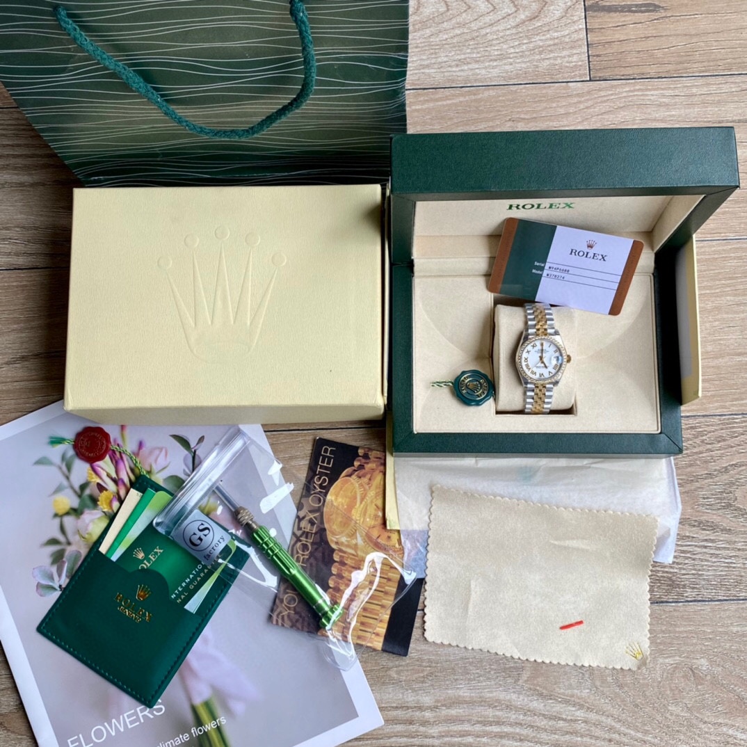 勞力士女款式蠔恆動日誌型一比一高仿腕錶-高仿錶