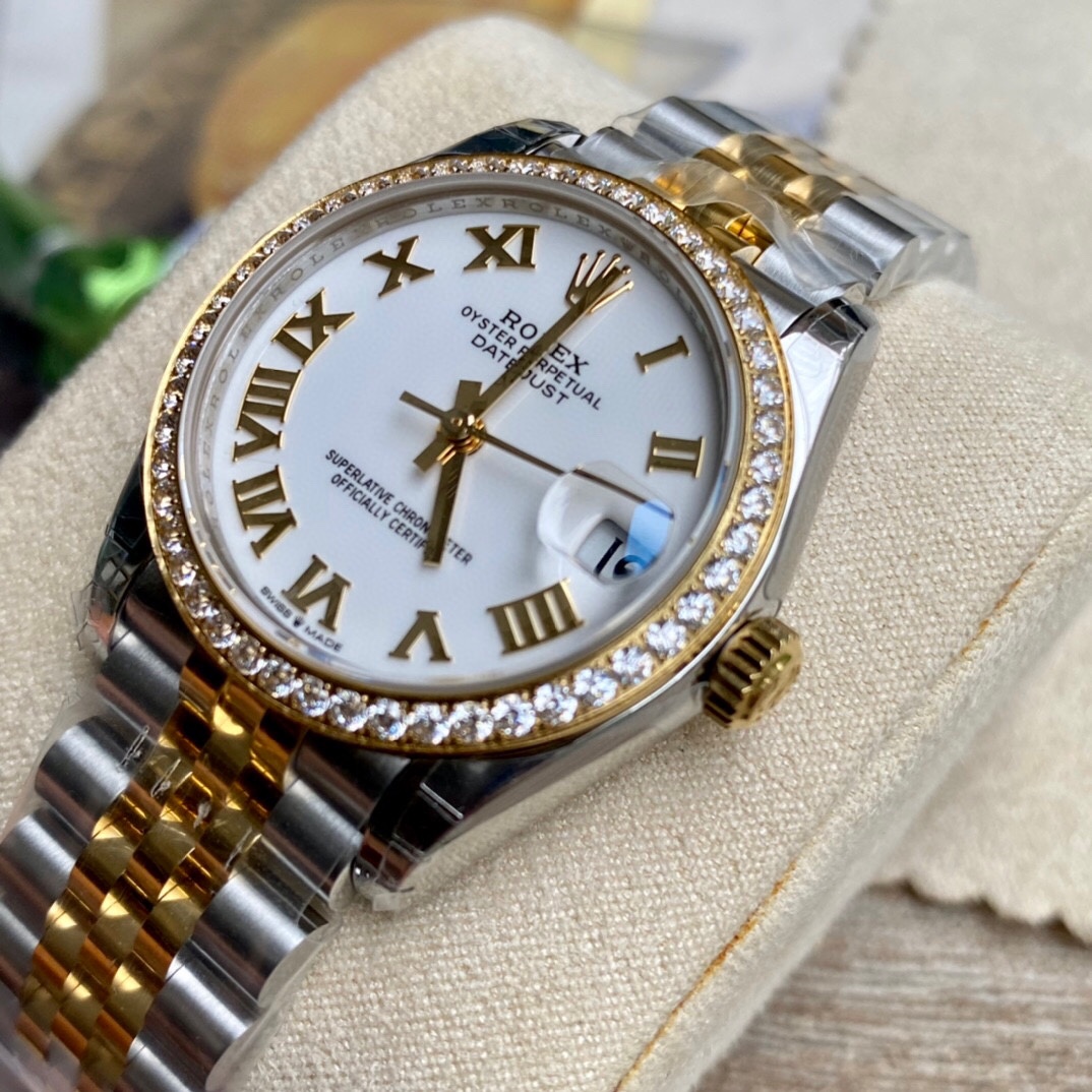 勞力士女款式蠔恆動日誌型一比一高仿腕錶-高仿錶