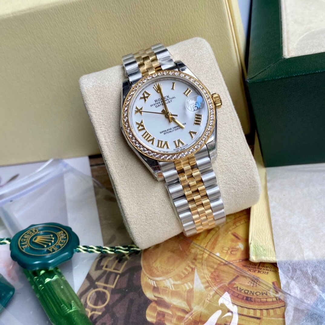 勞力士女款式蠔恆動日誌型一比一高仿腕錶-高仿錶