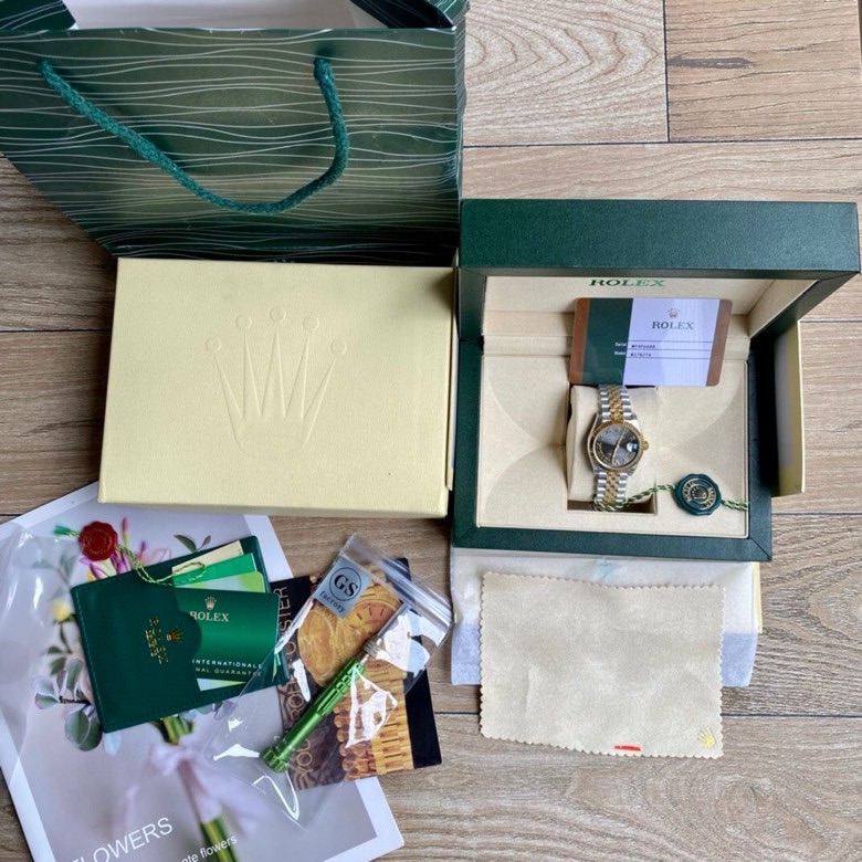 勞力士頂級復刻錶女款式蠔恆動日誌型31mm列繫腕錶-高仿錶