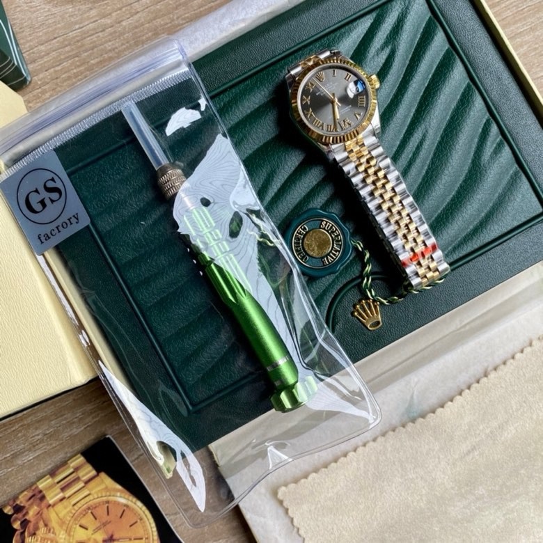 勞力士頂級復刻錶女款式蠔恆動日誌型31mm列繫腕錶-高仿錶