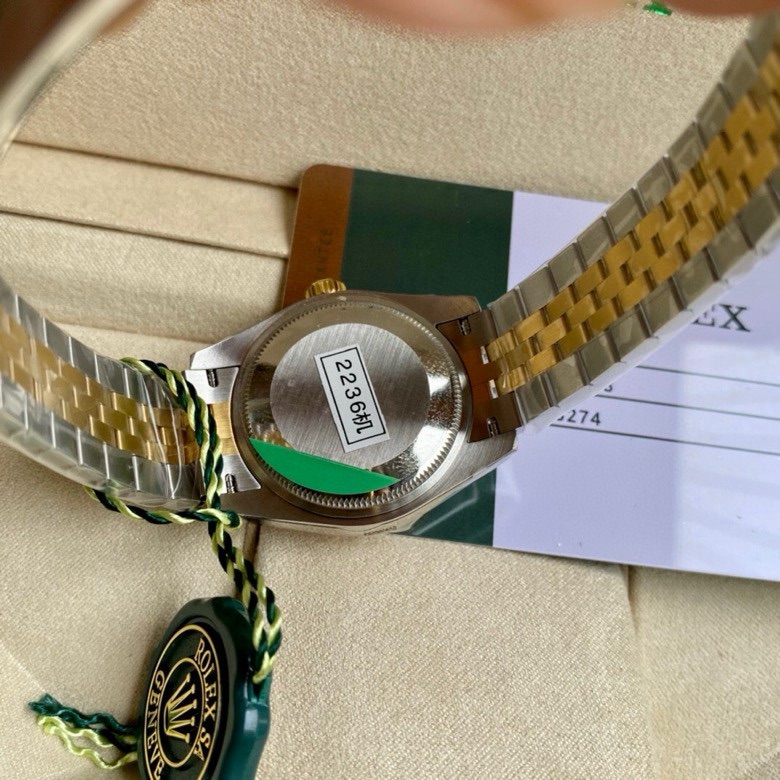 勞力士頂級復刻錶女款式蠔恆動日誌型31mm列繫腕錶-高仿錶