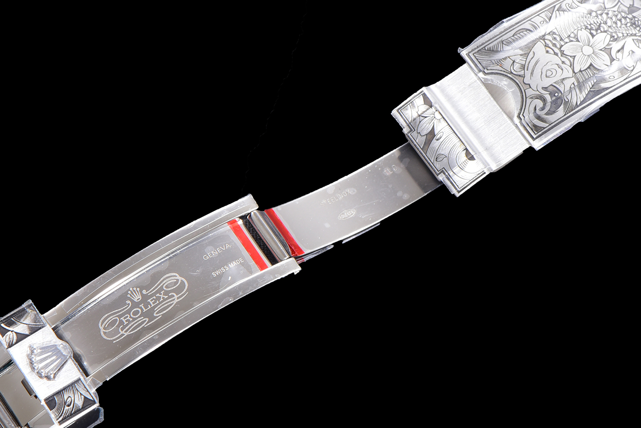 《鯉躍龍門》勞力士頂級復刻錶水鬼搭配 純手工雕花效果-高仿錶